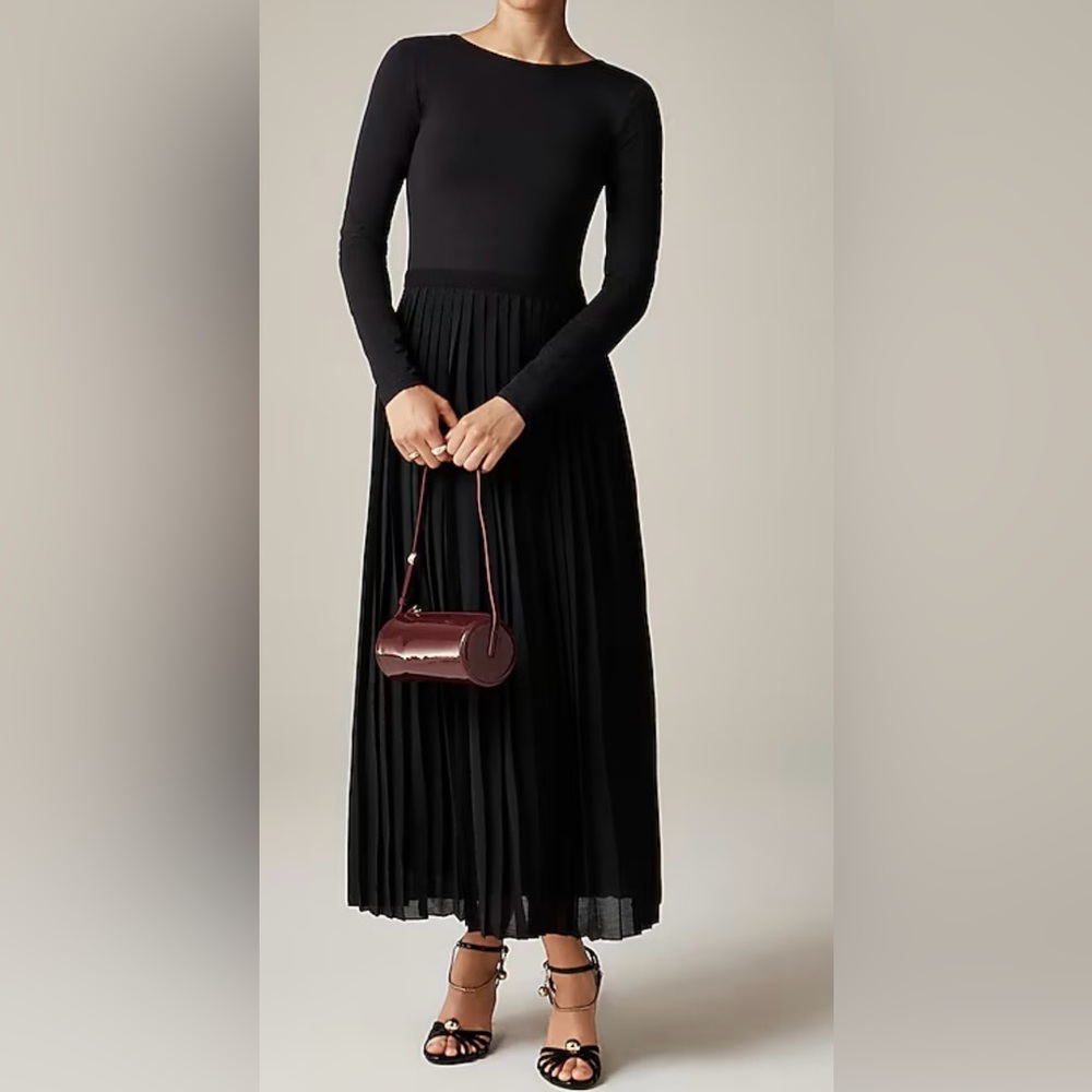 New Pleated ballet dress in stretch cotton blend - Picture 3 of 3